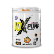 10X PUMP Stim free Pre-Workout 50 Scoops - 600g