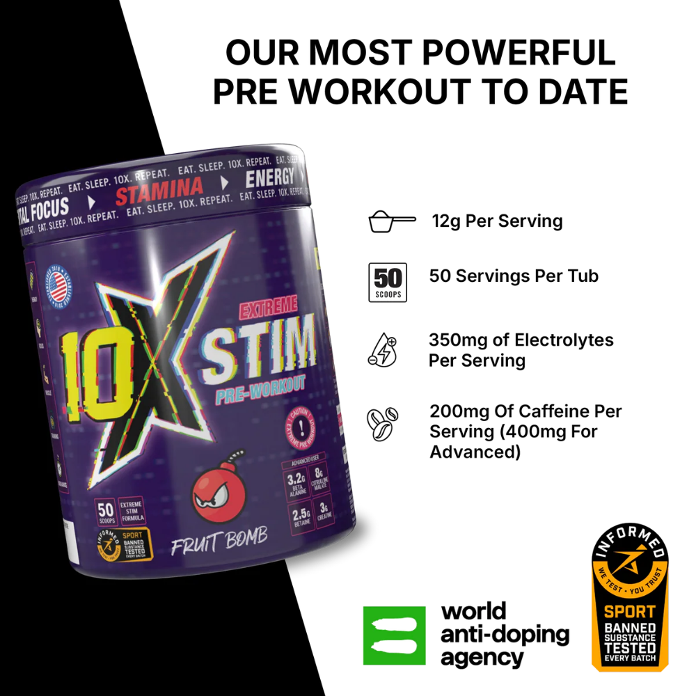 10X STIM Pre-Workout - 600g