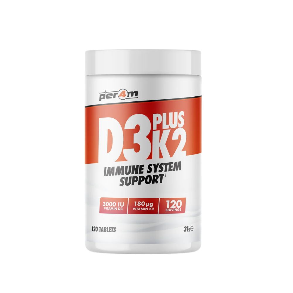 Vitamin D3 Plus K2 - 120 Tablets - Per4m