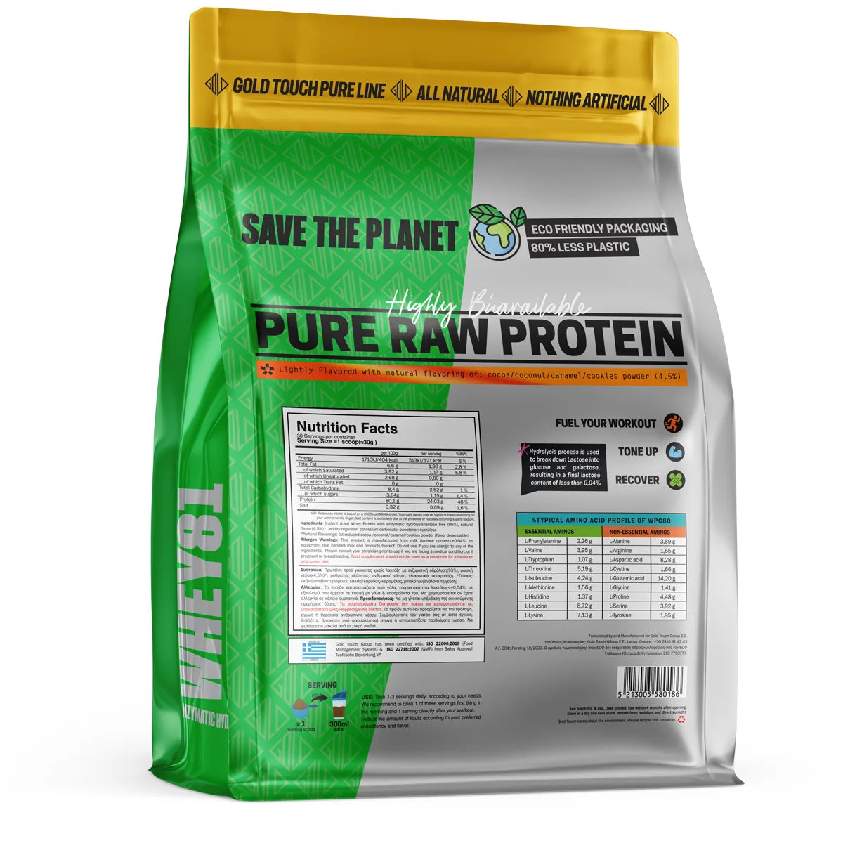 Whey Better HydroProtein 80% Lactose Free - The Pure Line (908g) - Goldtouch Nutrition
